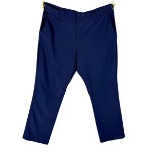 Men's Izod Golf Chino Long Pants 40x29 Blue Pockets EUC Athletic Golfing